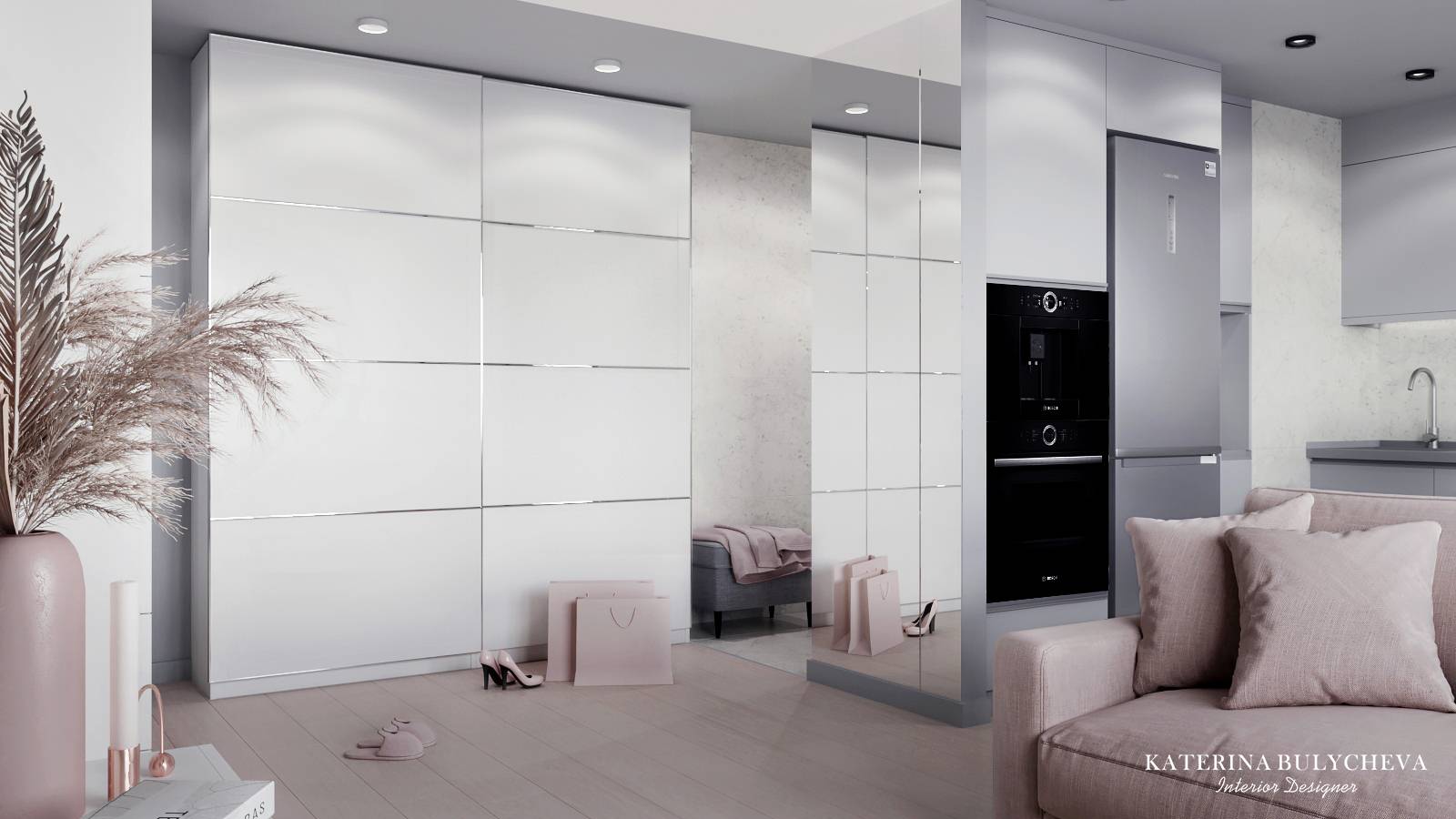 Кухня-гостиная-холл