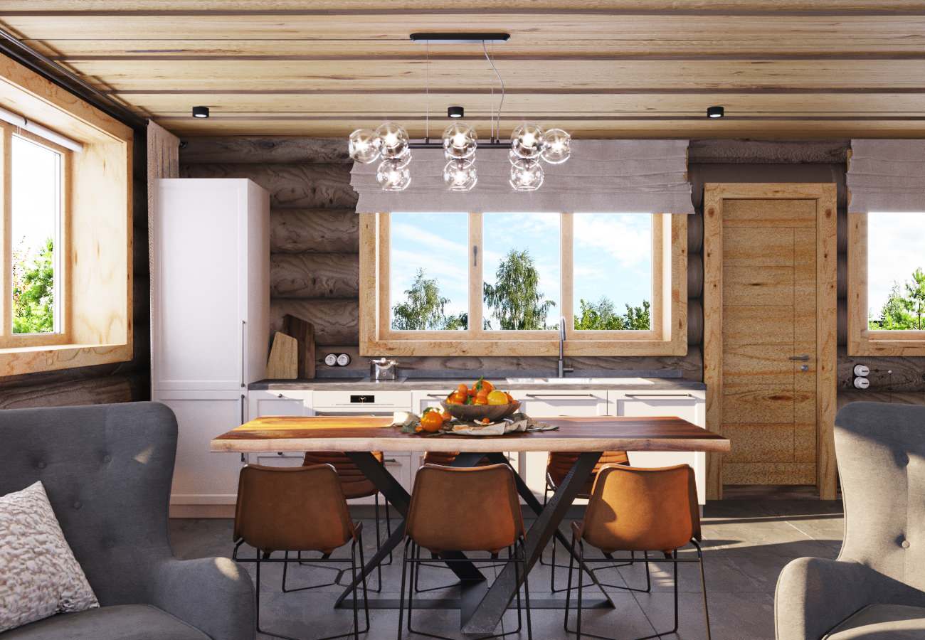 Интерьер бани в Бийске