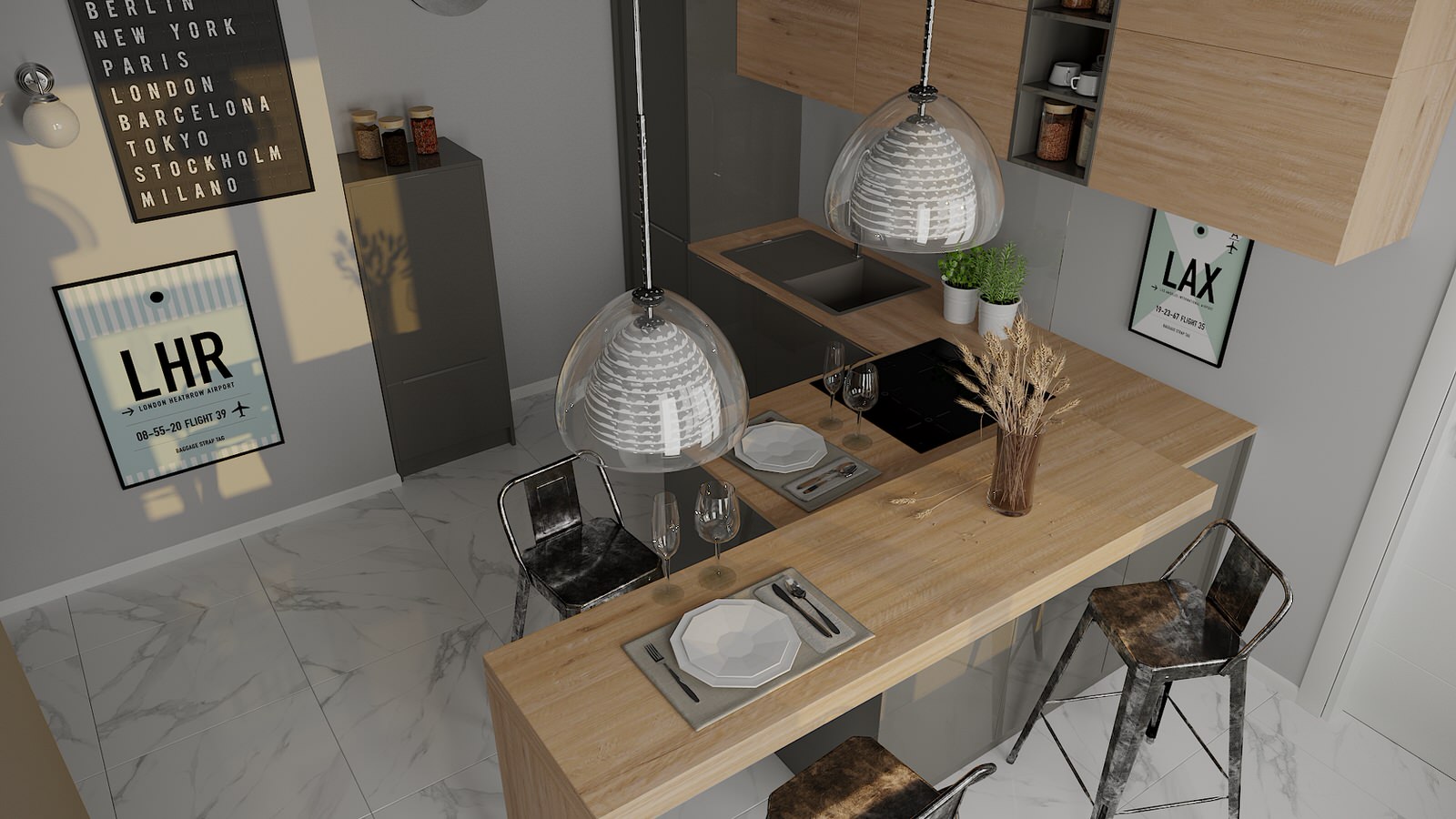 Кухня в однушке