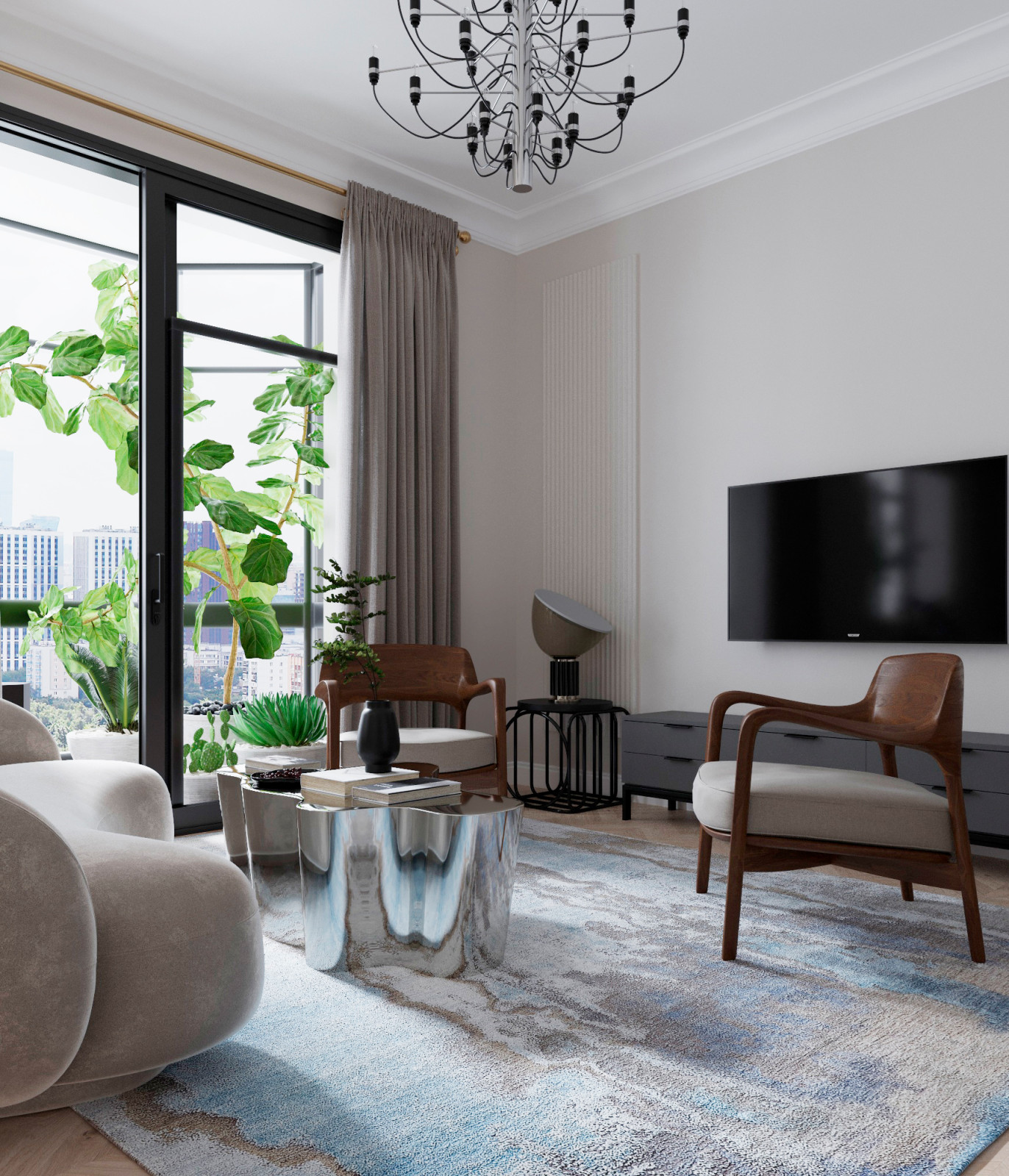 КВАРТИРА В НЕОКЛАССИЧЕСКОМ СТИЛЕ