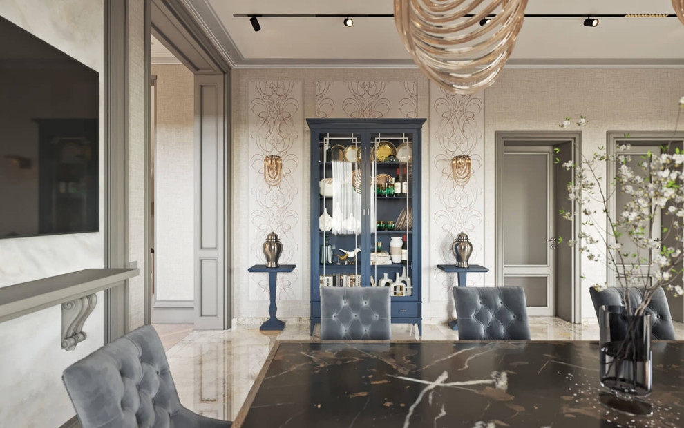 Дизайн интерьера жилого дома. Современная классика.