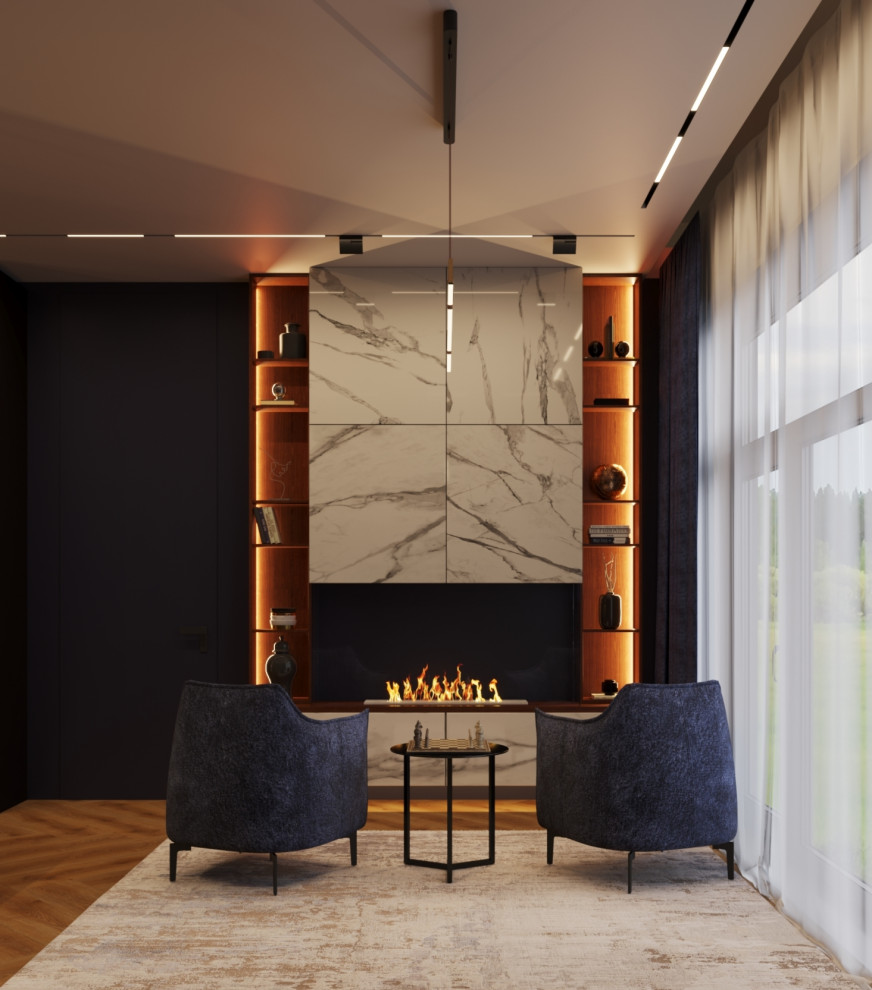 Обложка проекта: Кабинет в загородном доме