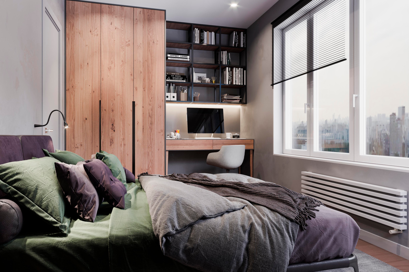 Дизайн и ремонт квартиры в ЖК «Level Амурская» — Сложный серый