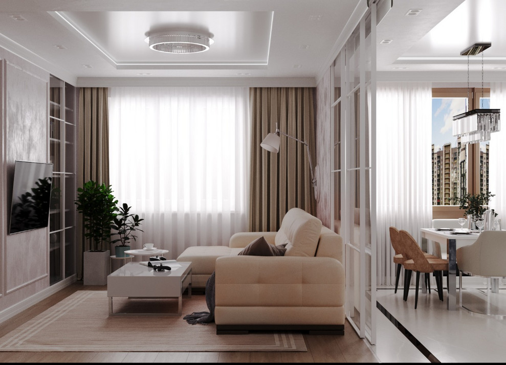 Проект интерьра квартры Микрорайон «Новая Трёхгорка»