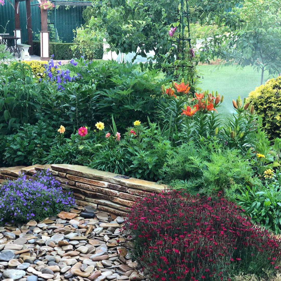 Живописный цветник