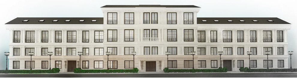 Обложка проекта: Разработка дизайна фасада здания