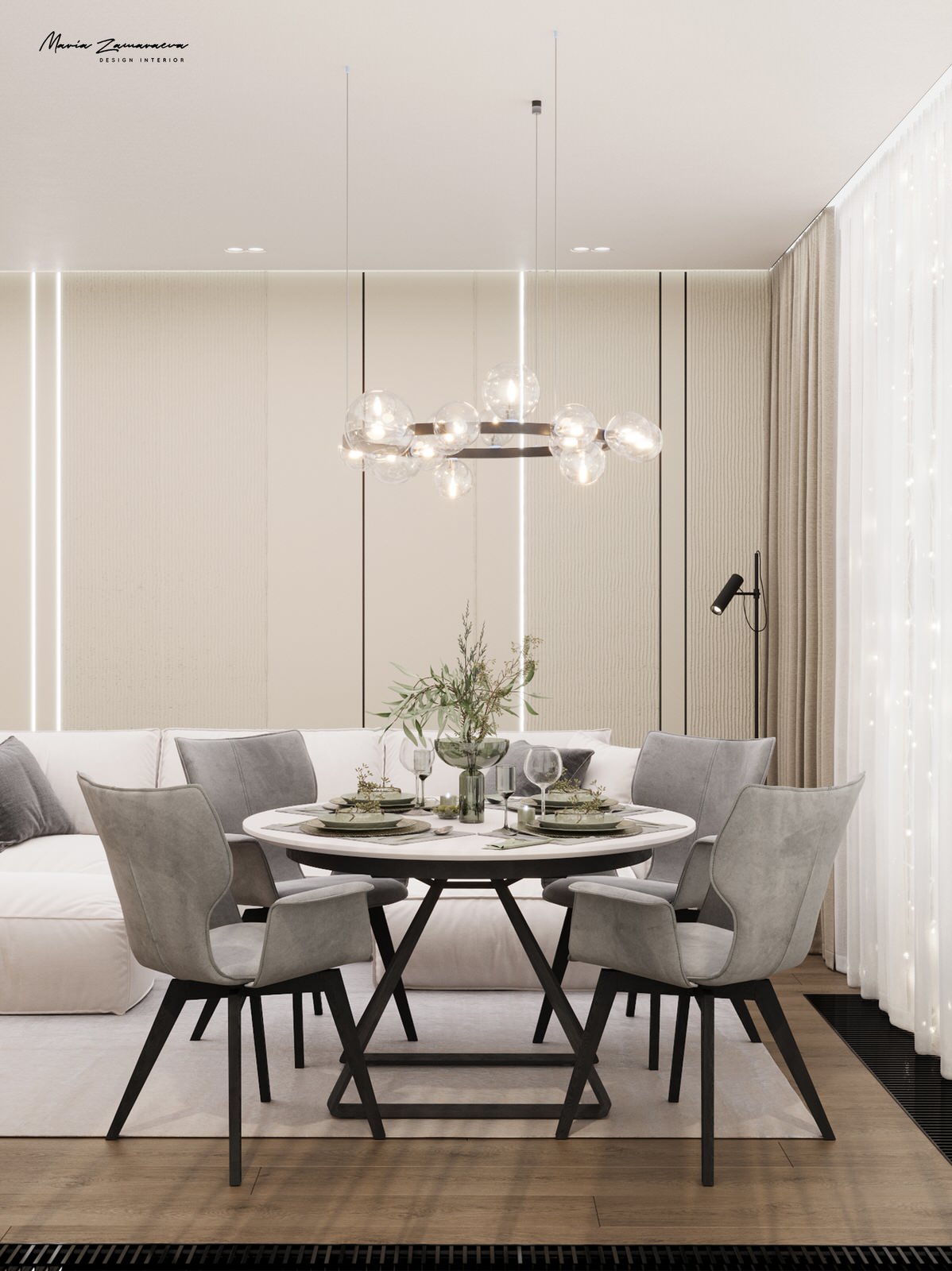 Дизайн-проект дома с камином