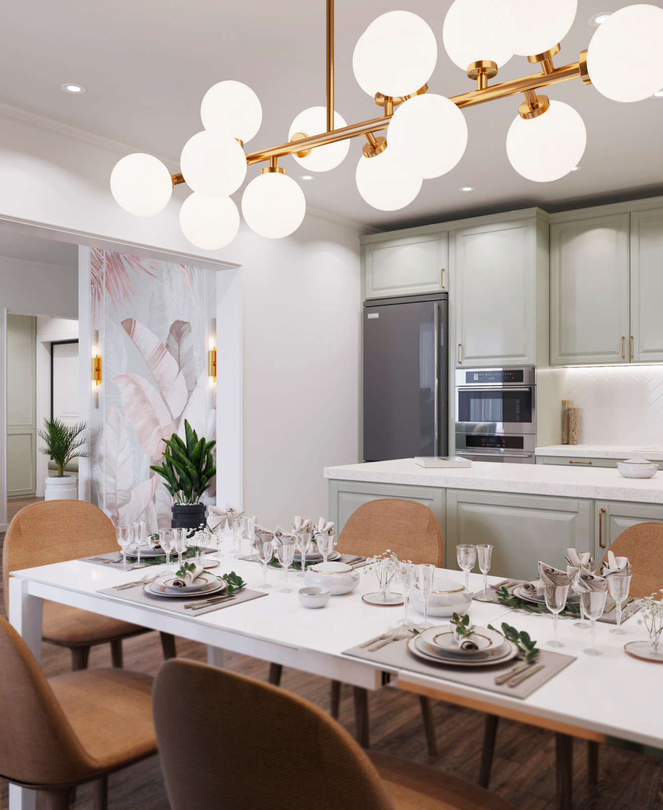 3-х комнатная квартира для молодой семьи 80кв.м.