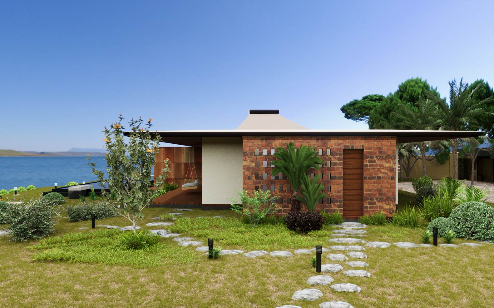 3D визуализация загородного дома