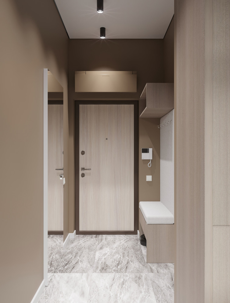 Современный интерьер для молодой семьи в квартире 36 м²