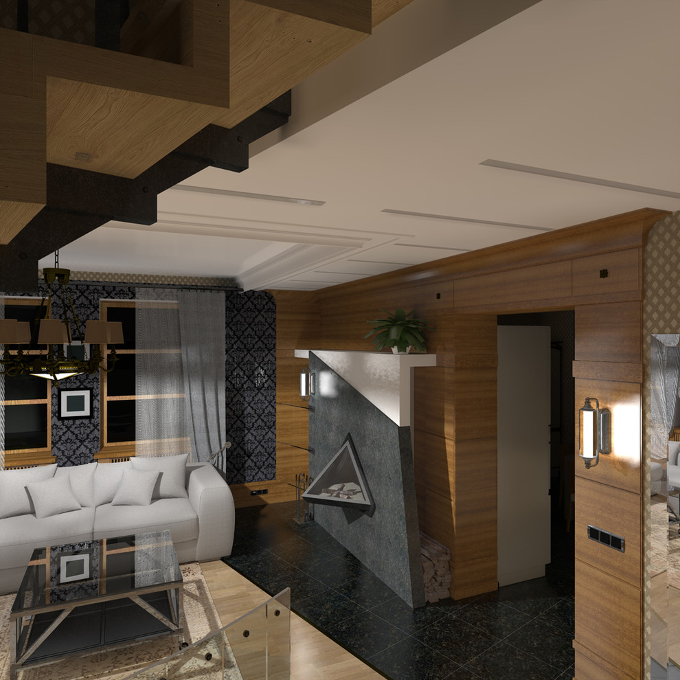 Мягкий "steam-punk" в небольшом загородном доме Подмосковья.