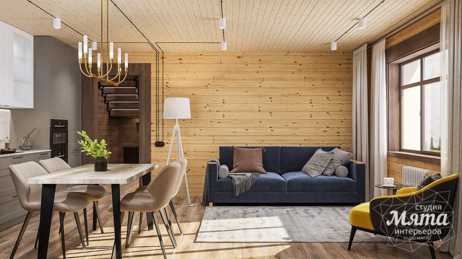 Индивидуальный дизайн-проект интерьера дома для семьи из четырёх человек