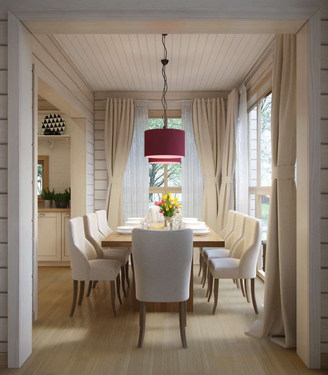 Загородный дом из клееного бруса