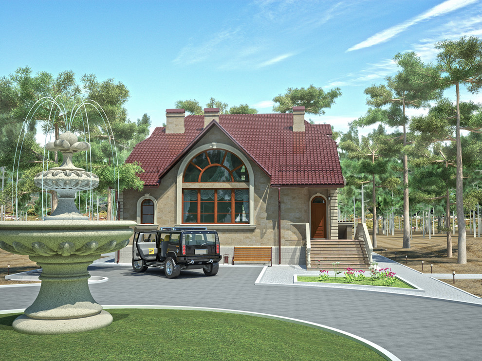 Загородный дом в хвойном лесу