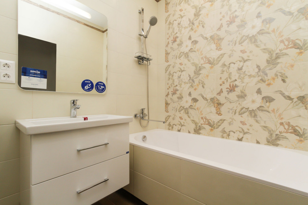 Санузел в 3х-комнатной квартире | 74м2 в ЖК Маковского