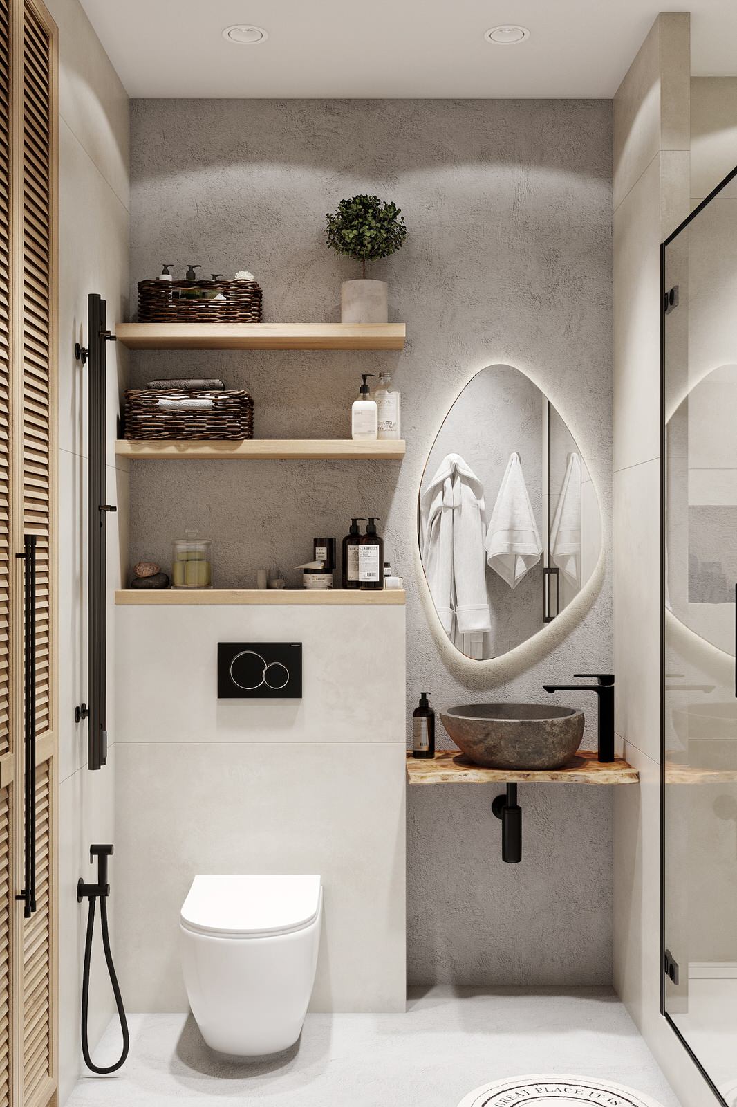 Двухуровневая квартира в стиле "ваби-саби". ЖК Событие