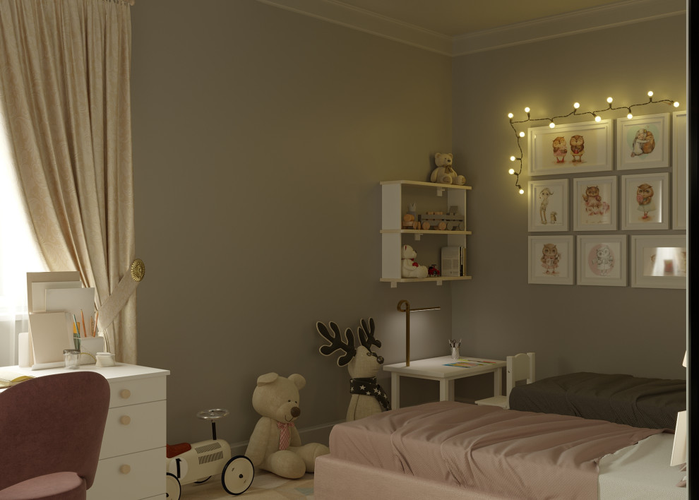 Детская комната для двоих детей разных возрастов