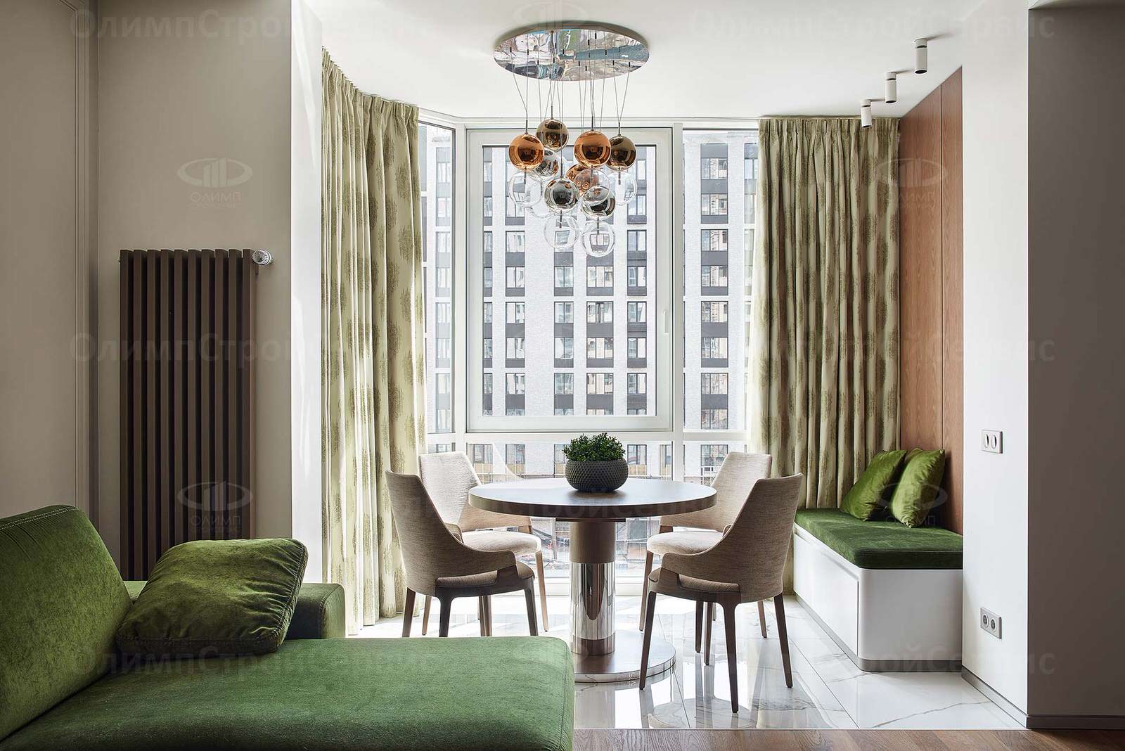 Дизайнерский ремонт евродвушки в ЖК Мосфильмовский