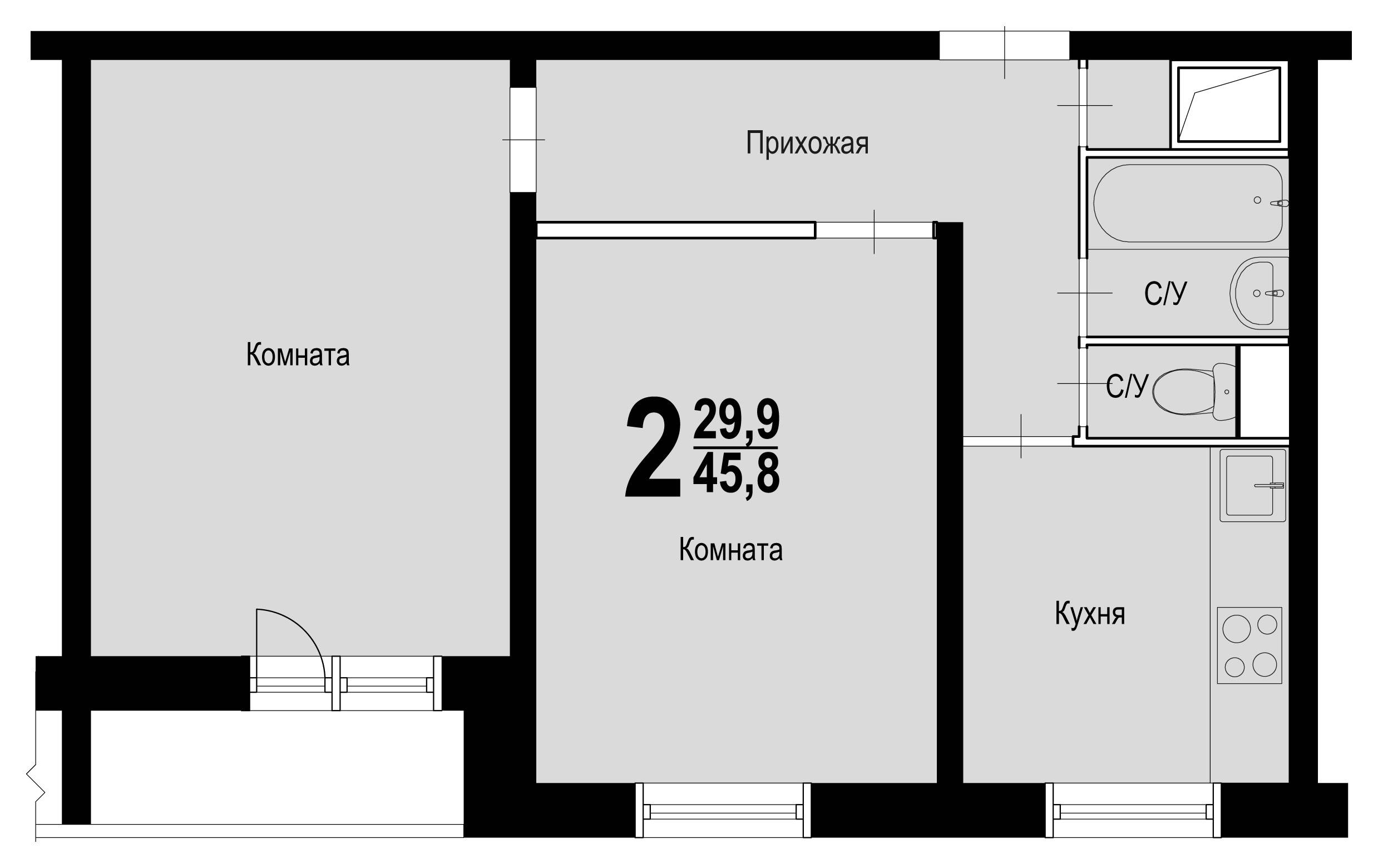 Планировка: 5 решений для двухкомнатной квартиры дома серии 1605-АМ