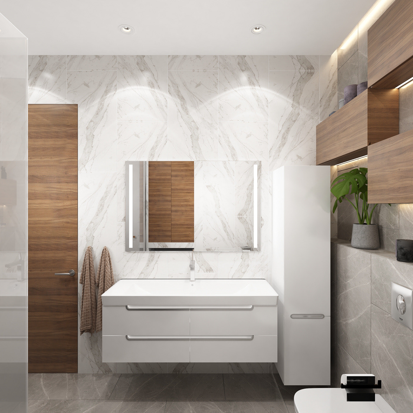 Квартира ЖК Достояние 100 м2 (Современный стиль)