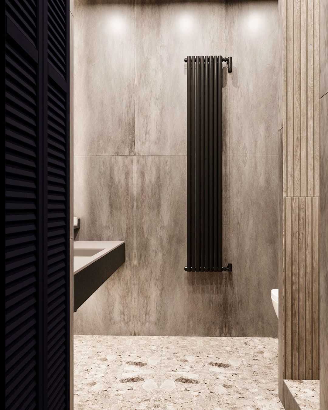 Дизайн-проект гостевого санузла в современном стиле в ЖК ‘Небесный’