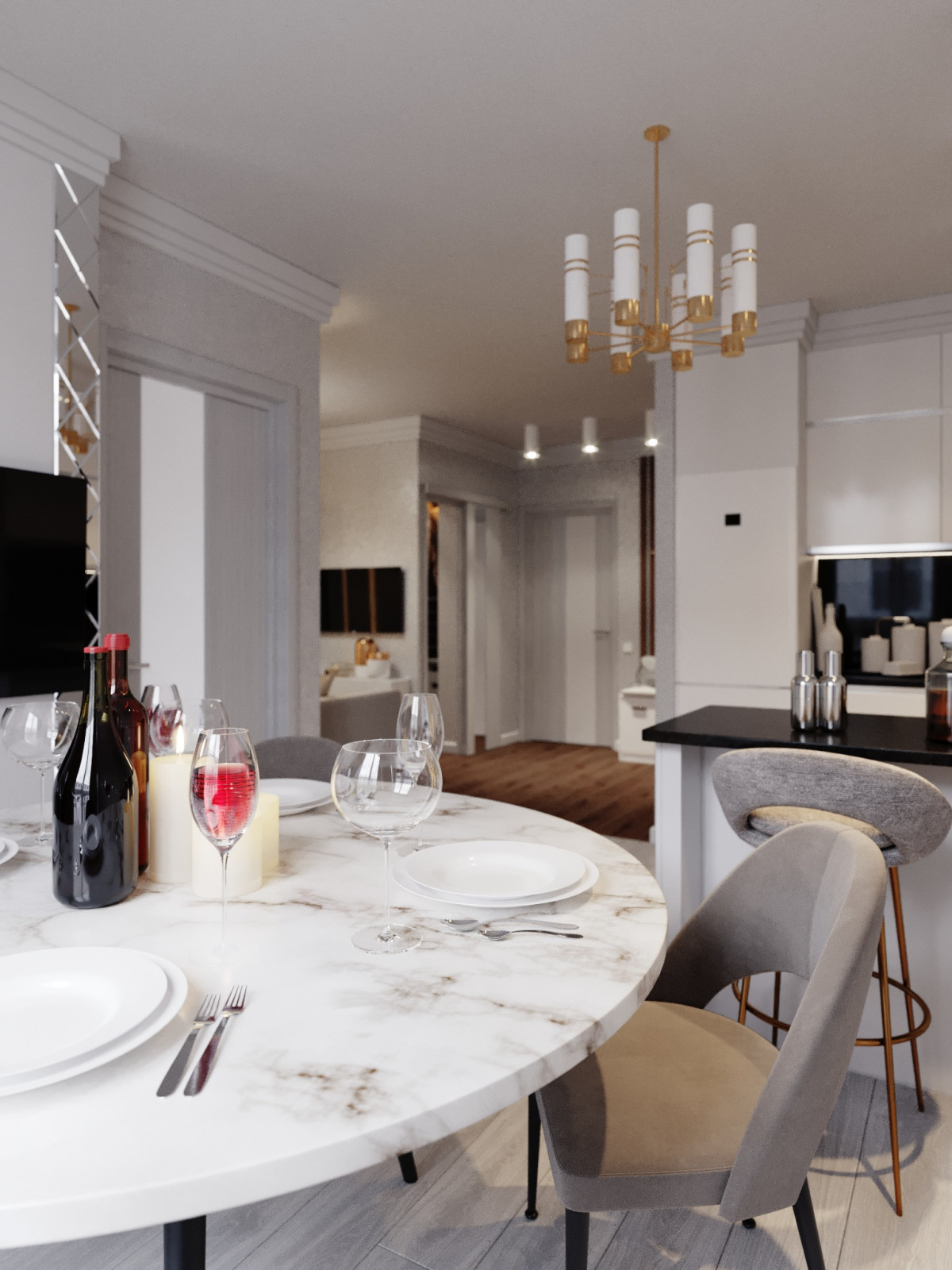 Портфолио. Интерьер классический и артдеко.