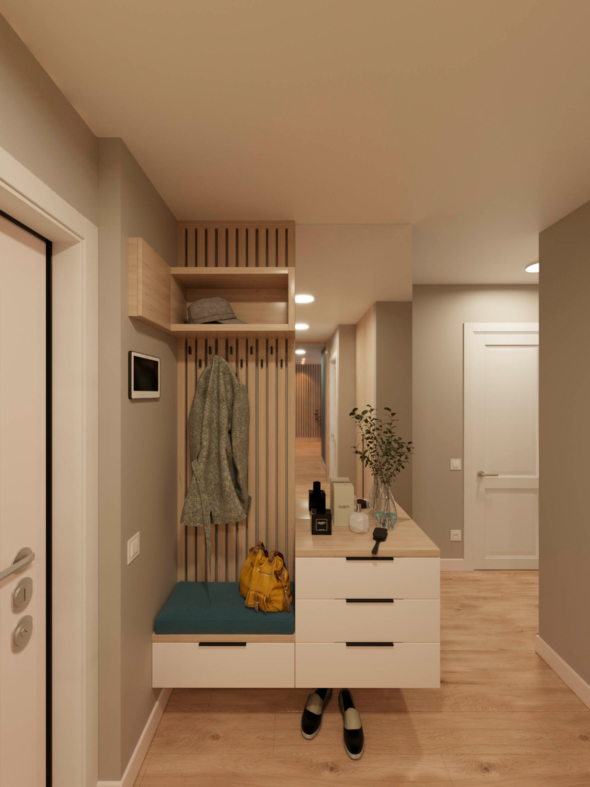 Дизайн проект двухкомнатной квартиры на Грайвороновской улице в Москве