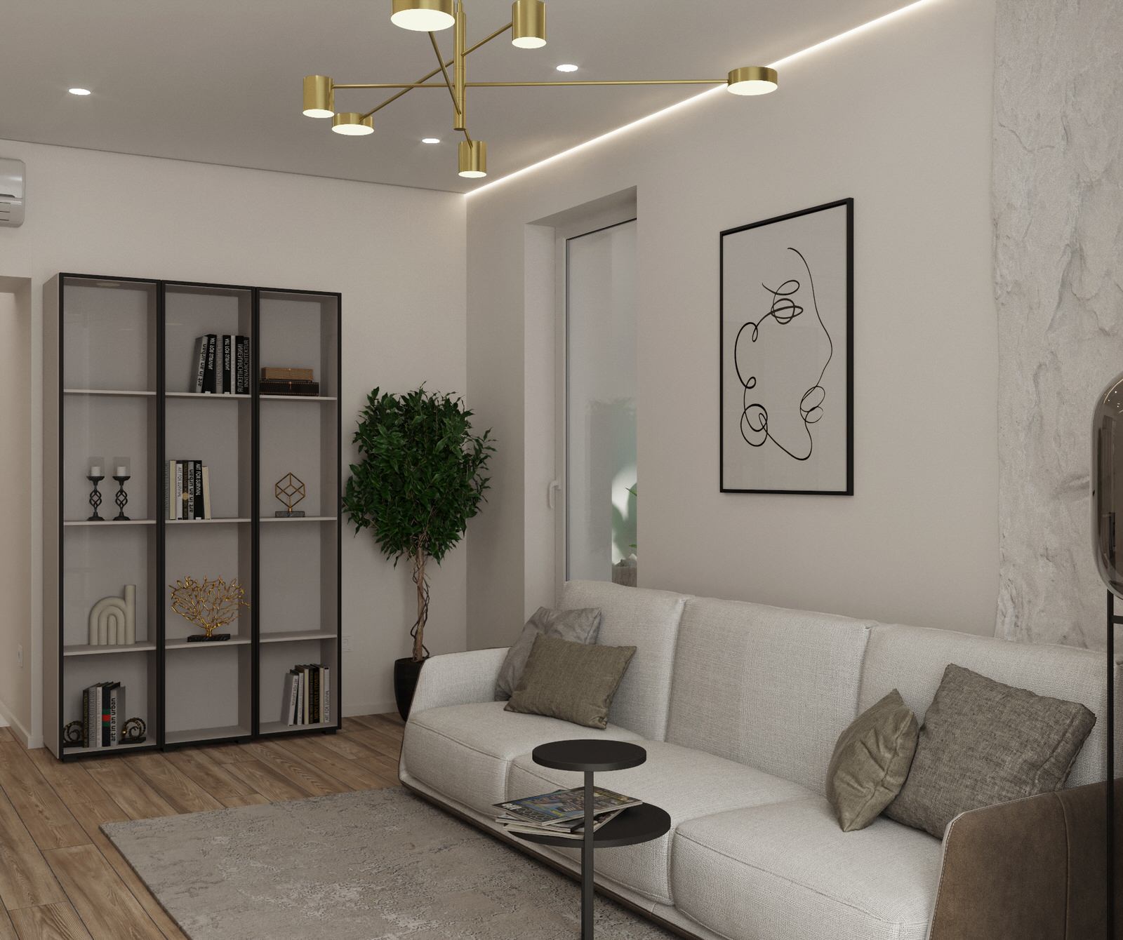 Визуализация дизайн-проекта 2-х комнатной квартиры