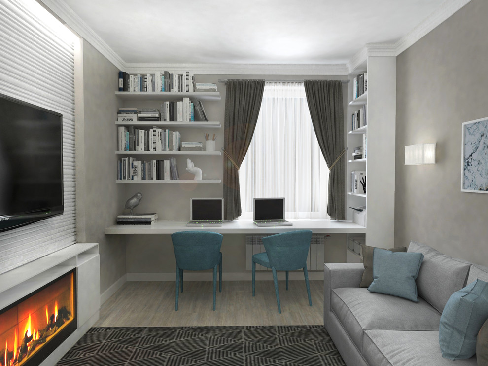 Двушка в голубых тонах