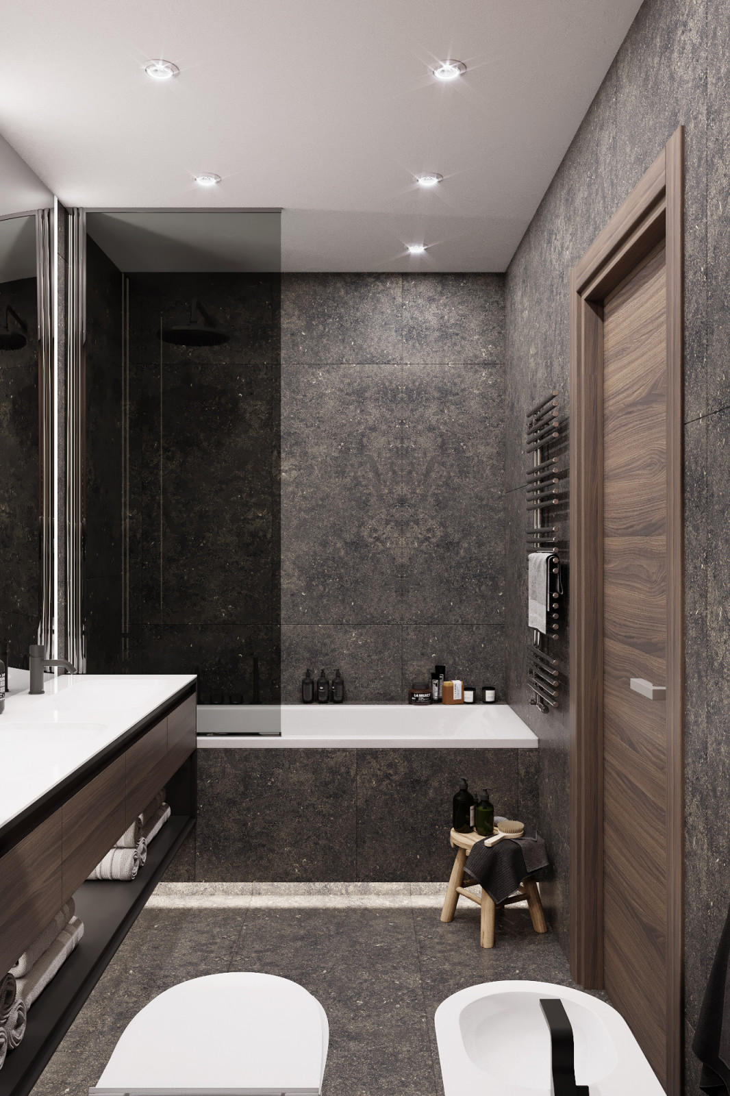 Квартира выполнена в современном стиле