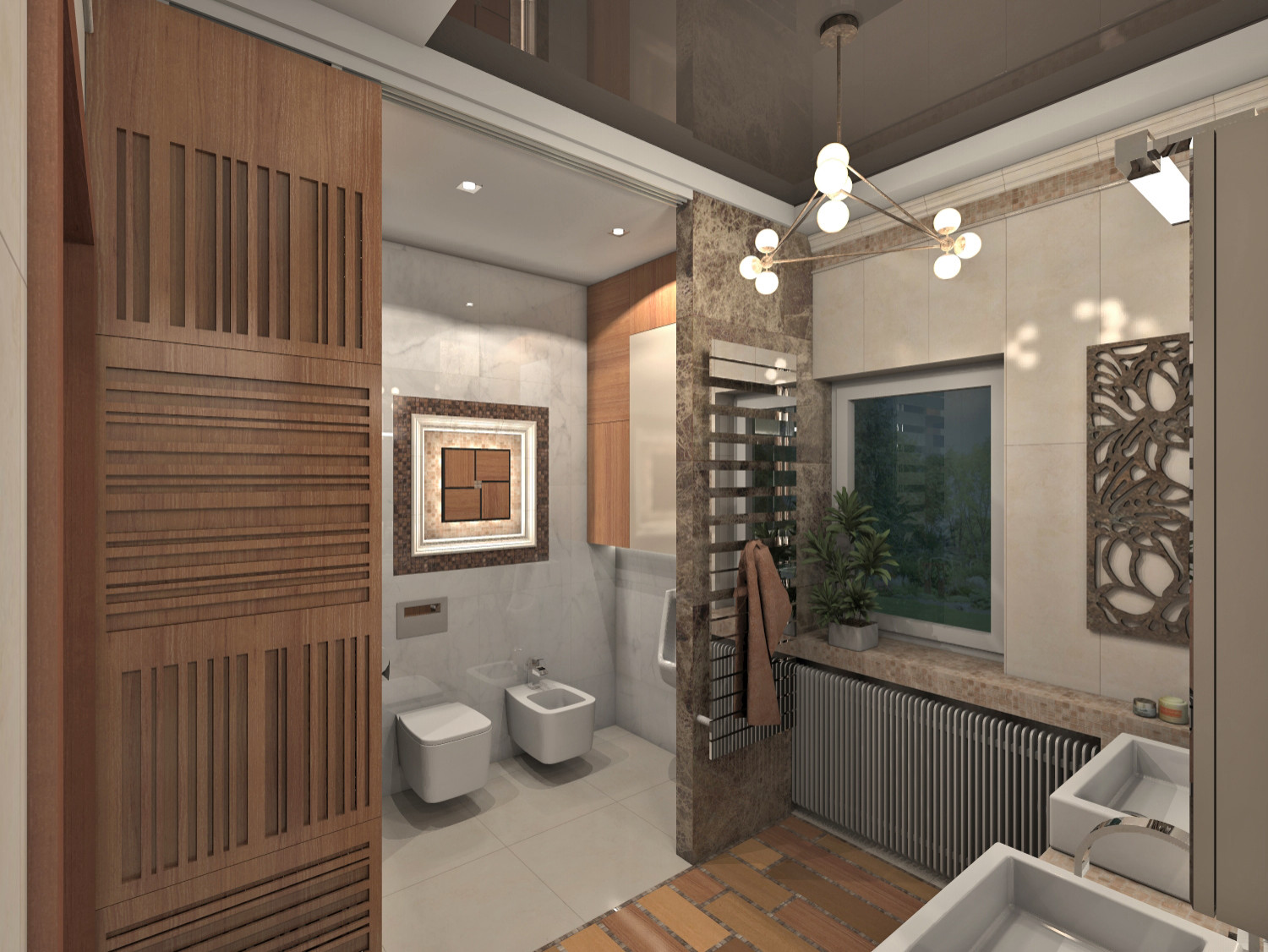 Ванная в нео-классическом стиле