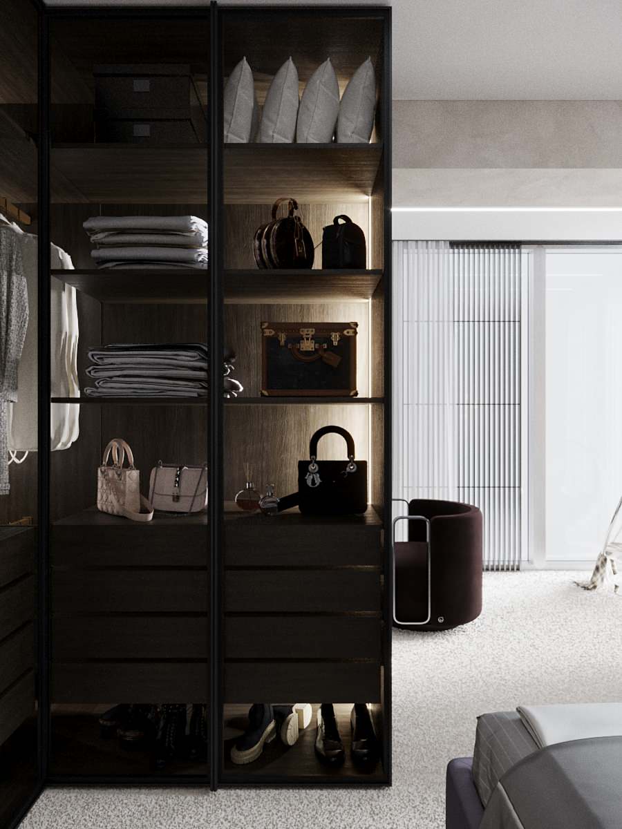 Дизайн спальни с совмещенным балконом