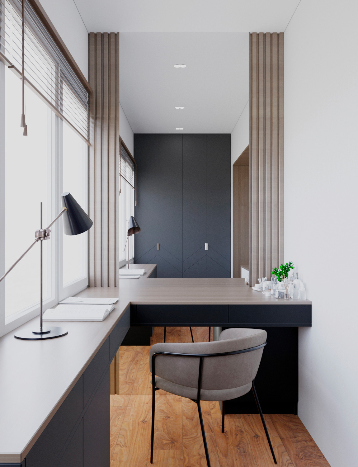 Обложка проекта: Дизайн балкона в двух варинатх