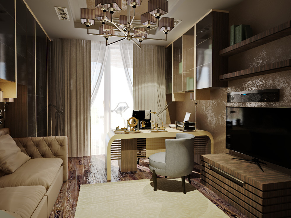 Квартира в ЖК Скайфорт, эскиз кабинета