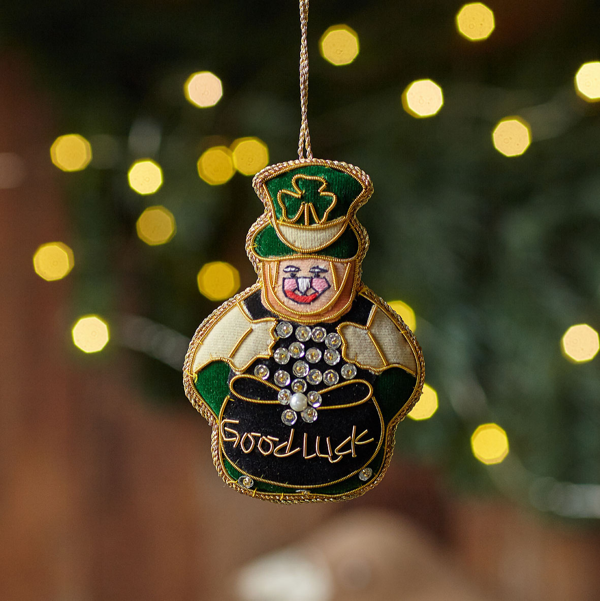 Елочная игрушка "Святой Патрик"