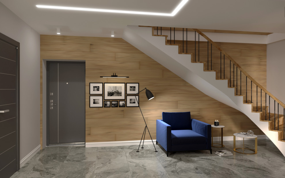 Интерьер жилого домас мансардой,г. Бор