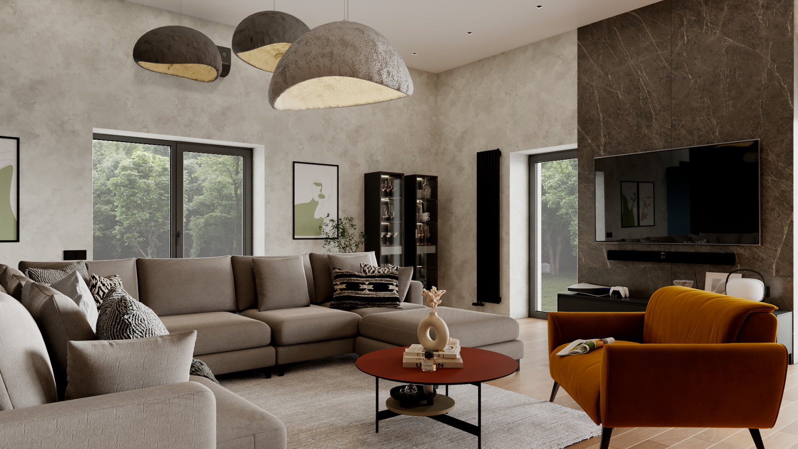 Загородный дом в стиле контемпорари