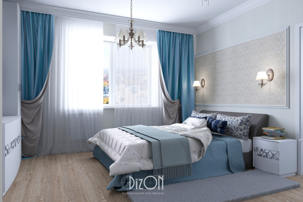 Обложка проекта: Квартира в классическом стиле,спальня