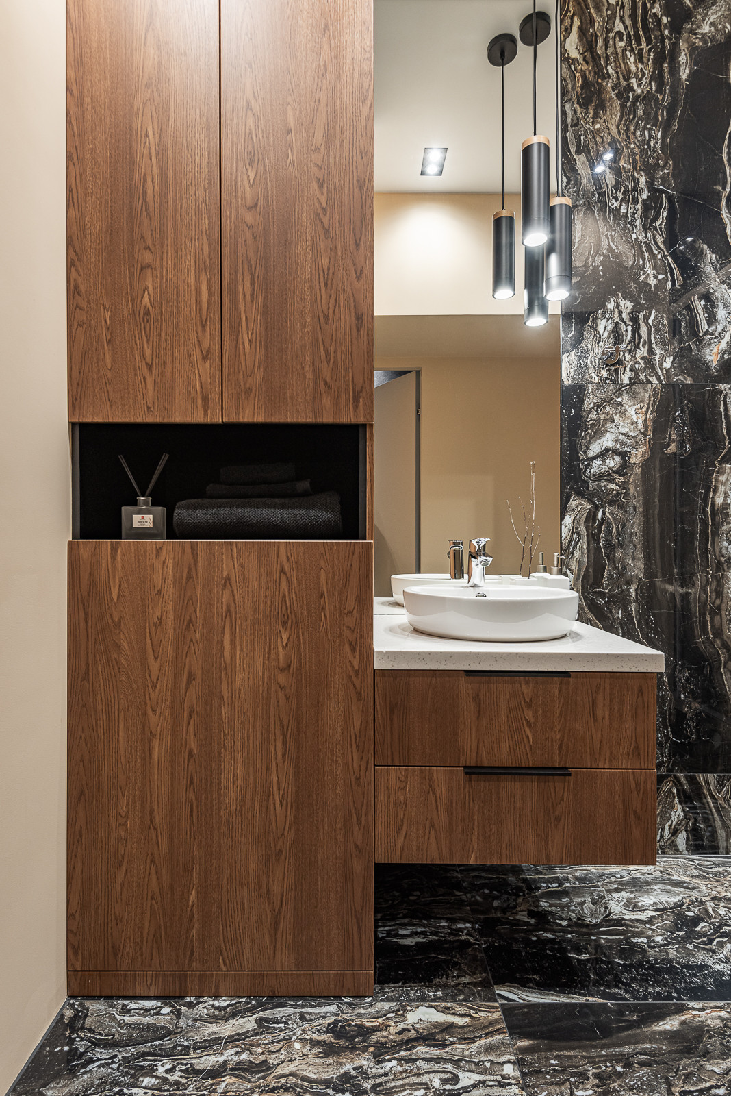 Реализованный проект трёхкомнатной квартиры в современном стиле, г. Уфа.