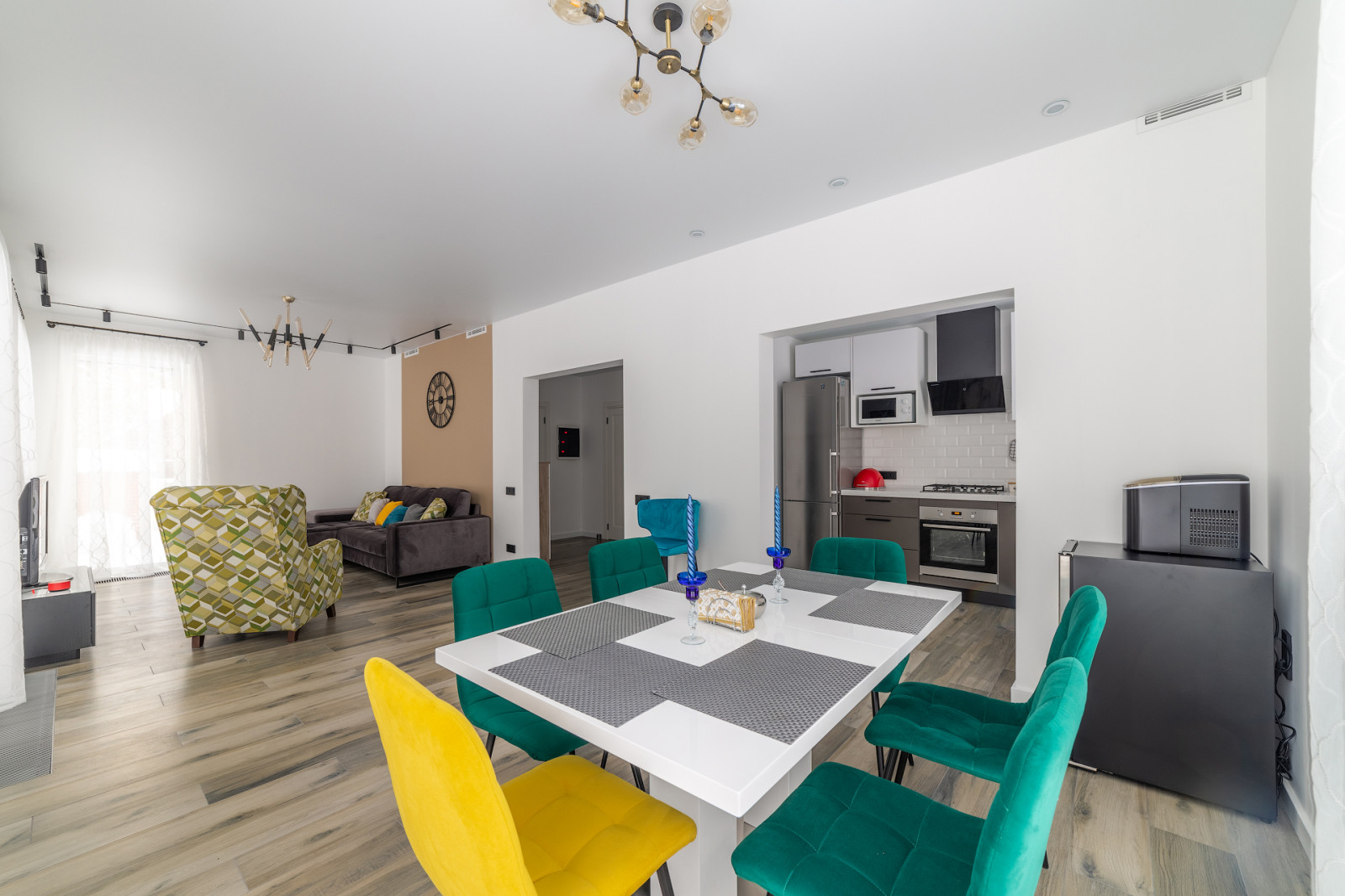 Дом в Назарьево 175 кв. м. Проектные решения 1-го этажа.