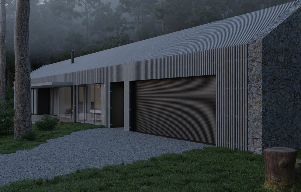 Обложка проекта: дом в лесу