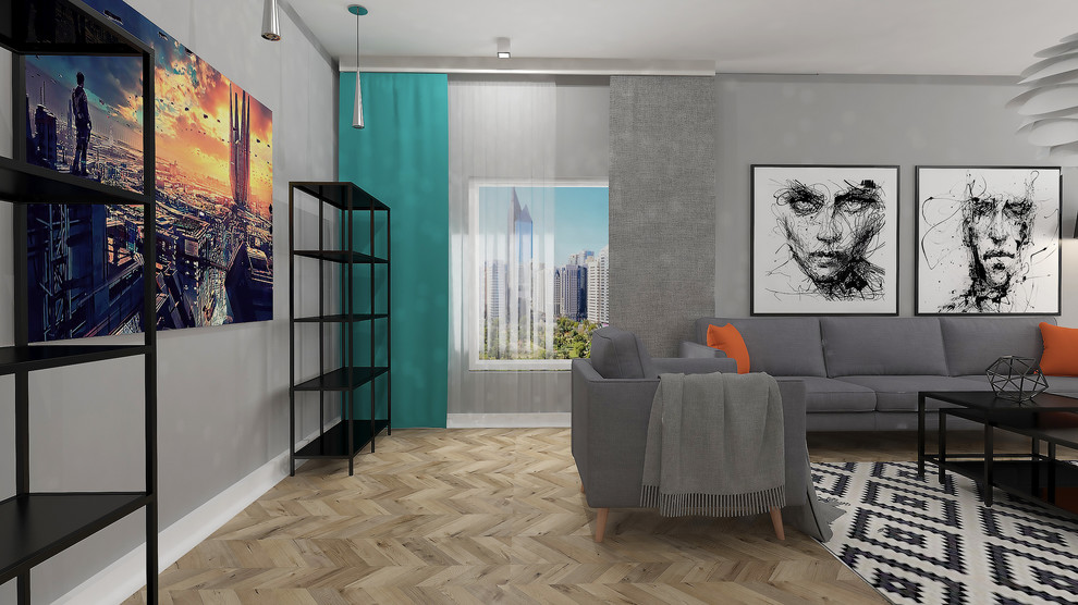 Апартаменты в скандинавском стиле для молодой семьи