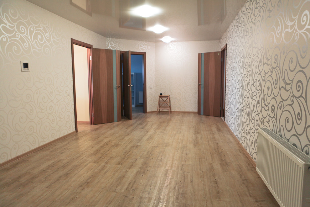 Коттедж: классический интерьер в бежевых оттенках