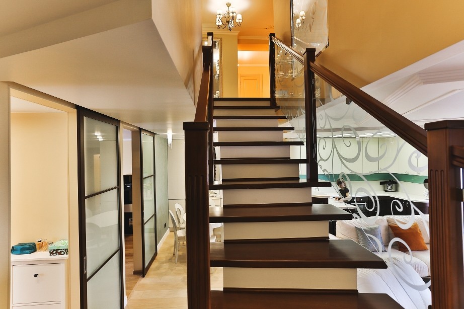 Лестница в маленькой квартире