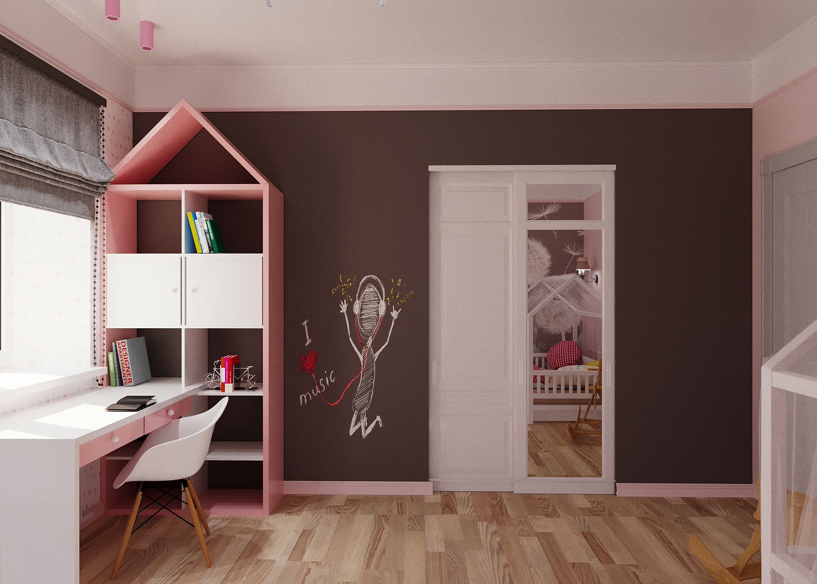 Детская с одуванчиками в коттедже