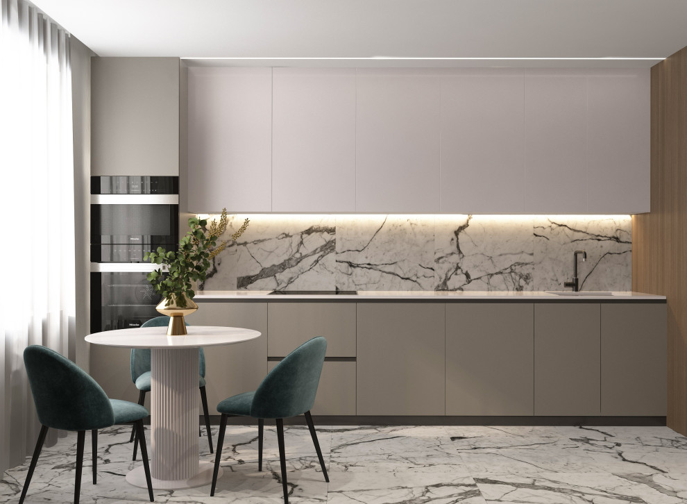 Кухня-гостиная в современном стиле г. Дзержинск