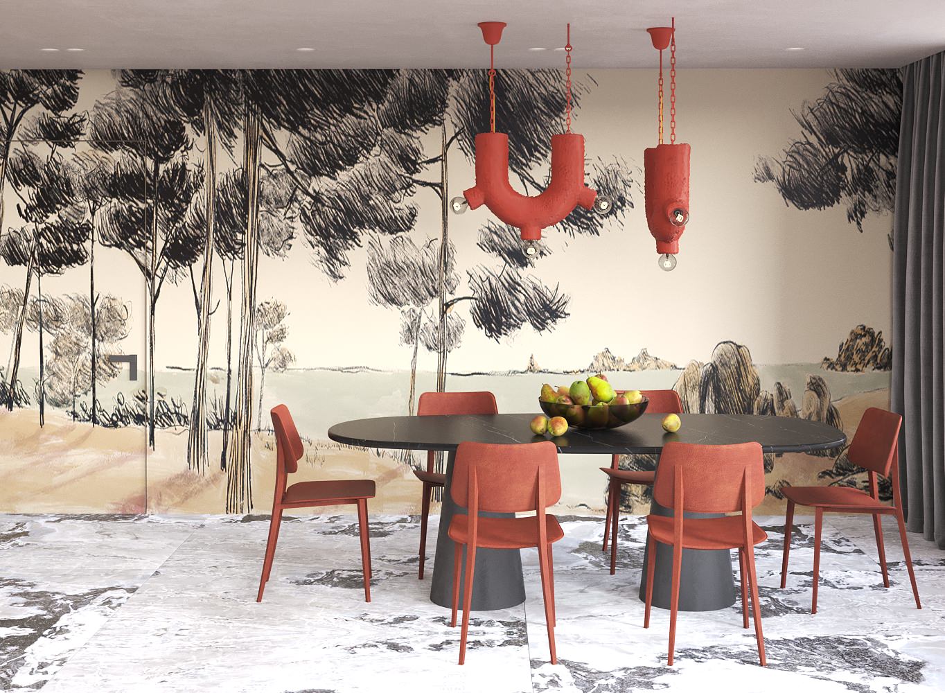 Проект двухуровневой квартиры 180 кв.м с двумя детскими