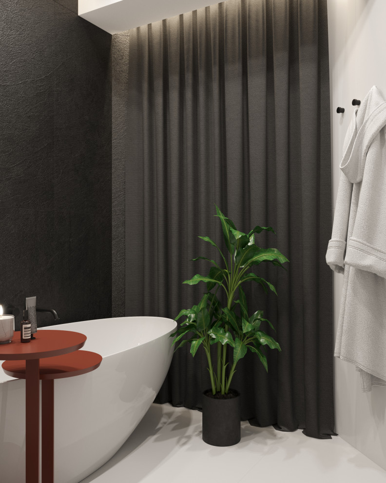 Квартира 77 м2 в современном стиле для творческих личностей