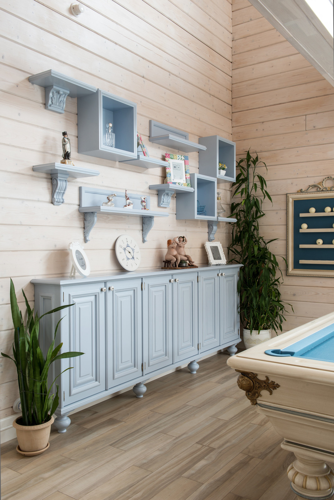 Гостевой дом-баня. 1 этаж. Мебельная композиция