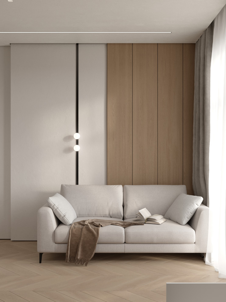 Проект 2-х уровневой квартире в эко-стиле.